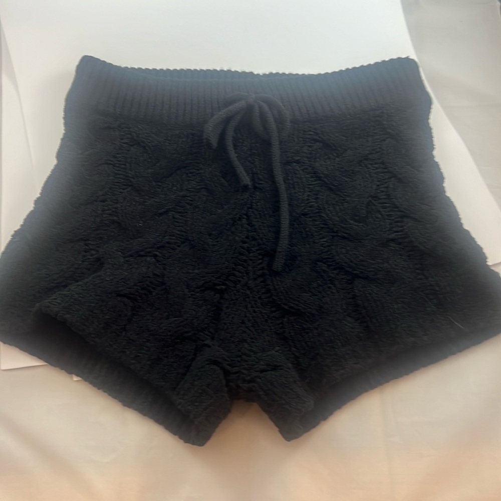 Forever 21 - sweater material shorts. Small. Black.